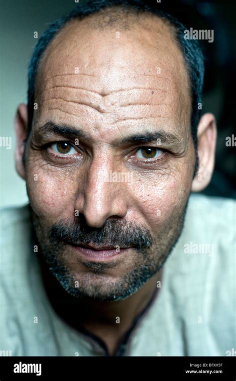 A Closeup Facial Portrait Of A Middle Aged Middle Eastern Egyptian