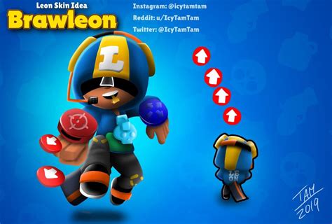 leon skin idea brawleon rbrawlstars