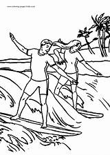 Surfing Prancha sketch template