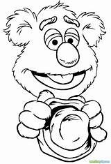 Bear Coloring Pages Svg Fozzie Cool sketch template