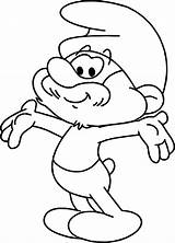 Smurf Papa Coloring Pages Cartoon Drawing Colouring Clipartmag Hello Choose Board sketch template