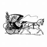 Paard Wagen Kleurplaat Vervoer sketch template
