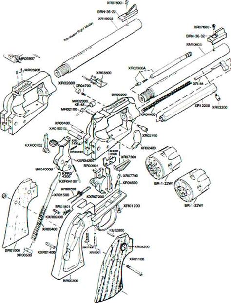 single action revolver blueprints