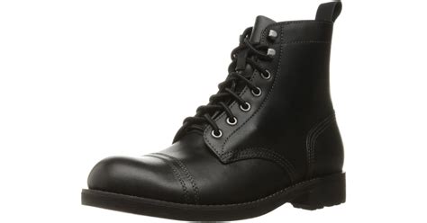 eastland leather jayce cap toe rugged boot  black  men save