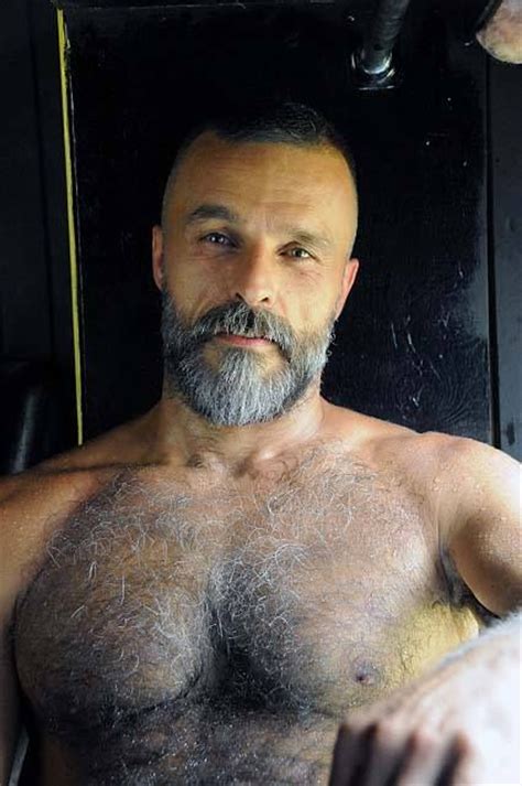hairy muscle daddy men beards going grey sex appeal pinterest sexy grey and timber wolf