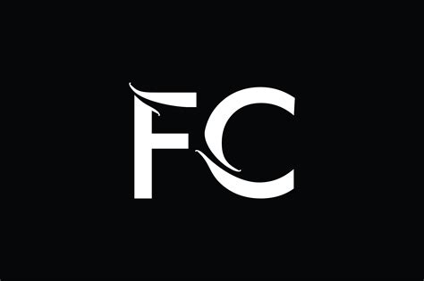 fc monogram logo design  vectorseller thehungryjpeg