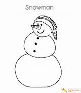 Snowman Coloring Easy Pages Kids Sheet Date sketch template