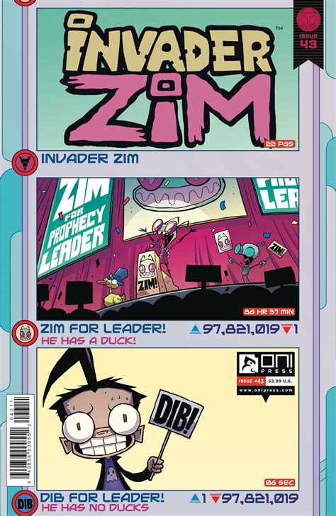 Nickalive Oni Press Announces Invader Zim Comic Issues 41 42