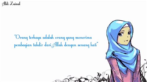 story wa animasi berjilbab biru kata kata bijak islam