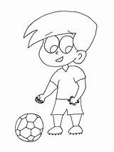 Coloring Soccer Football Pages Sports Print Book Advertisement sketch template