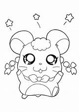 Hamster Hamtaro Ausmalbilder Dieren Animaatjes Character Downloaden Uitprinten sketch template