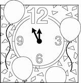 Coloring Pages Year Happy Vietnamese Kids Print Clock Do Years Color Tumblr sketch template