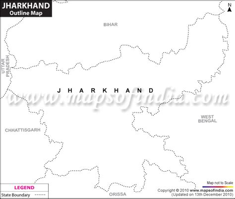 Jharkhand Outline Map Blank Map Of Jharkhand
