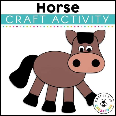 horse craft activity crafty bee creations