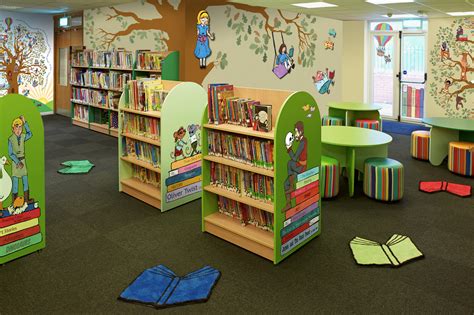 classroom reading area library displays  magical book tree