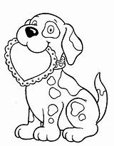 Valentine Coloring Pages Valentines Sheets Kids Puppy Colouring Color Dog Printable Cat Hearts Cute Books Choose Board sketch template