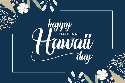national hawaii day vector banner poster illustration  social