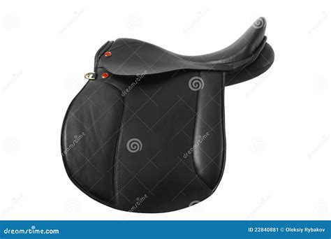 black leather saddle stock image image  riding equestrian