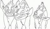 Hyenas Tlk Hyena Hienas Shenzi Banzai Coloringhome sketch template