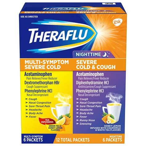 theraflu severe cold  flu medicine daytimenighttime cold  cough