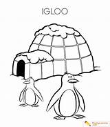 Igloo Coloring Eskimo Pages Kids Sheet Clipartmag Drawing Playinglearning sketch template