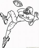 Ball Football American Catching Pages Coloring Online Printable Sports Color sketch template
