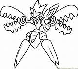 Scizor Pokémon Coloringpages101 sketch template