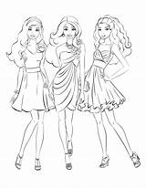 Barbie Coloring Pages Getcolorings Printable Print Color sketch template