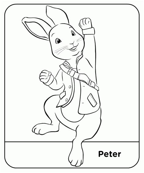 peter rabbit colour peter coloring home