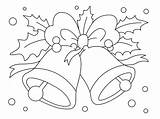 Christmas Coloring Pages Bells sketch template