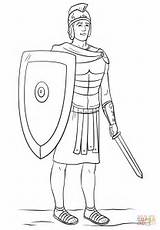 Romanos Soldado Soldat Soldados Romani Ancient Gladiator Soldato Romersk Romans Civil Antichi Kleurplaat Imprimir Imperio Ausmalbilder Ausmalbild sketch template