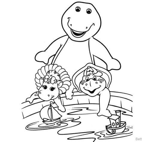 barney coloring pages ice cream  printable coloring pages