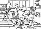 Simpsons Wecoloringpage Colorear Divertenti Bart Pinu Zdroj Omalovanky sketch template
