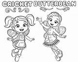 Butterbeans Butterbean Dazzle Poppy Coloringpagesfortoddlers Mewarnai sketch template