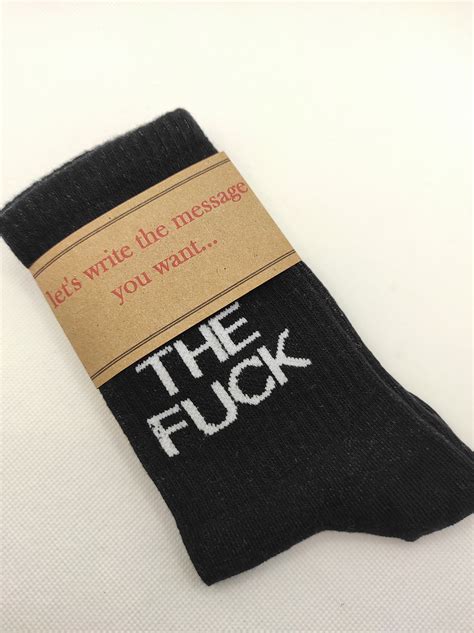 T Prank T Fuck Off Socks Happy Funny Socks Personalized Etsy