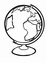 Globo Terraqueo Globus Weltkugel Terráqueo Ausmalbilder Welt Geografia Malvorlagen Mapas sketch template