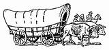 Wagon Covered Coloring Clipart Trail Pages History Train Oxen Oregon Fe Santa Old Clip Chuckwagon Kids Western Edupics Transparent Chuck sketch template