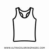 Sleeveless Camiseta Mangas Ultracoloringpages Camisa Sem sketch template