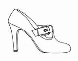 Zapatos Colorear Elegantes Sapatos Zapato Disegno Como Chaussures Desenho Calzado Bolsos Sandalias Busco Modelli Orihuela sketch template