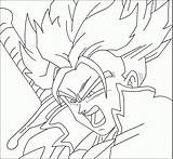 Coloring Trunks Pages Dbz Dragon Ball Super Saiyan Popular sketch template