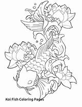 Coloring Fish Koi Getcolorings Pages sketch template