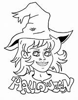 Coloring Halloween Witch Pages Beautiful Face Faces Color Wicked Getdrawings Do Printable sketch template