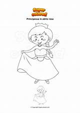 Principessa Abito Princesse Supercolored sketch template