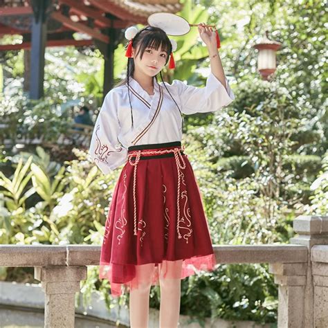 Summer Woman Japanese Traditional Dress Embroidery Ancient Fashion