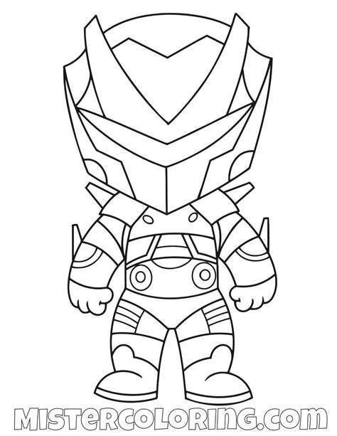 omega chibi fortnite skin coloring page  kids coloring pages