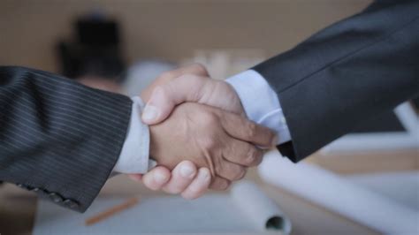 manager shaking hands  colleague stock footage sbv
