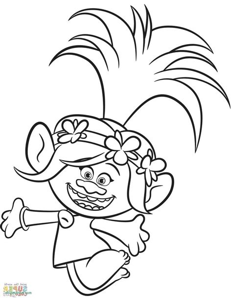 poppy coloring pages save page   tebyan luxury  princess