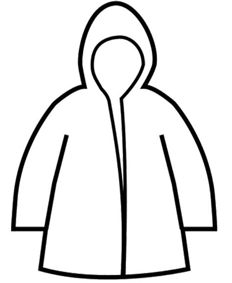 raincoat coloring pages  getdrawings