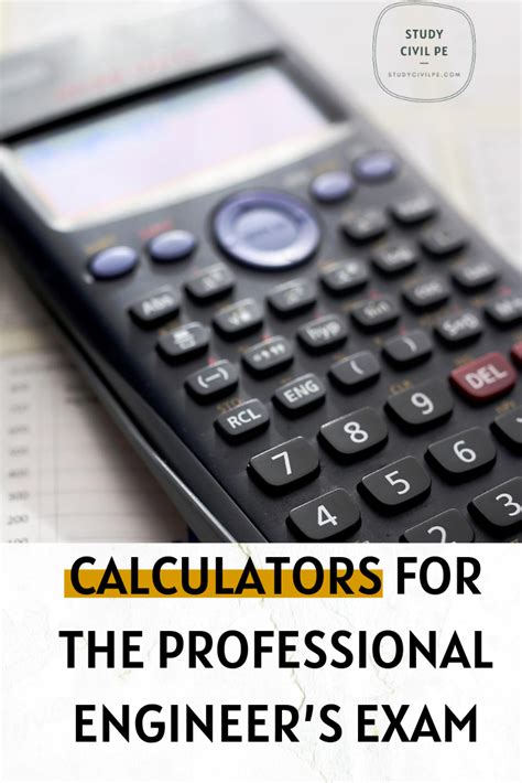 calculators   professional engineers exam study civil pe