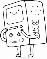 Coloring Pages Computer Cartoon Bmo Adventure Time Network Printable Keyboard Sheets Cute Croquis Parts Maison Princess Color Dessin Bubblegum Lab sketch template